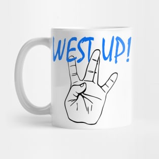 WS UP! blue 4 Mug